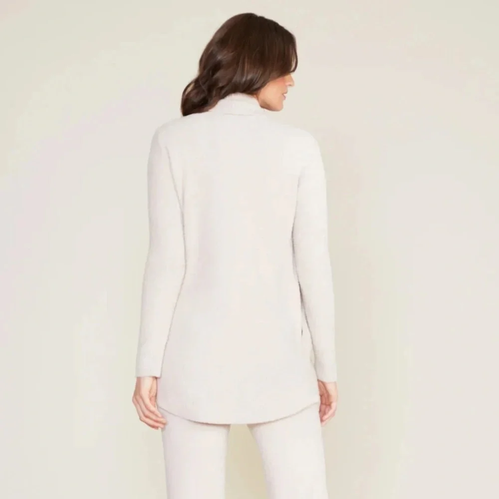 Barefoot Dreams Ivory Ribbed Shrug Sweater. Open Front | Neutral. Women’s Sz-M